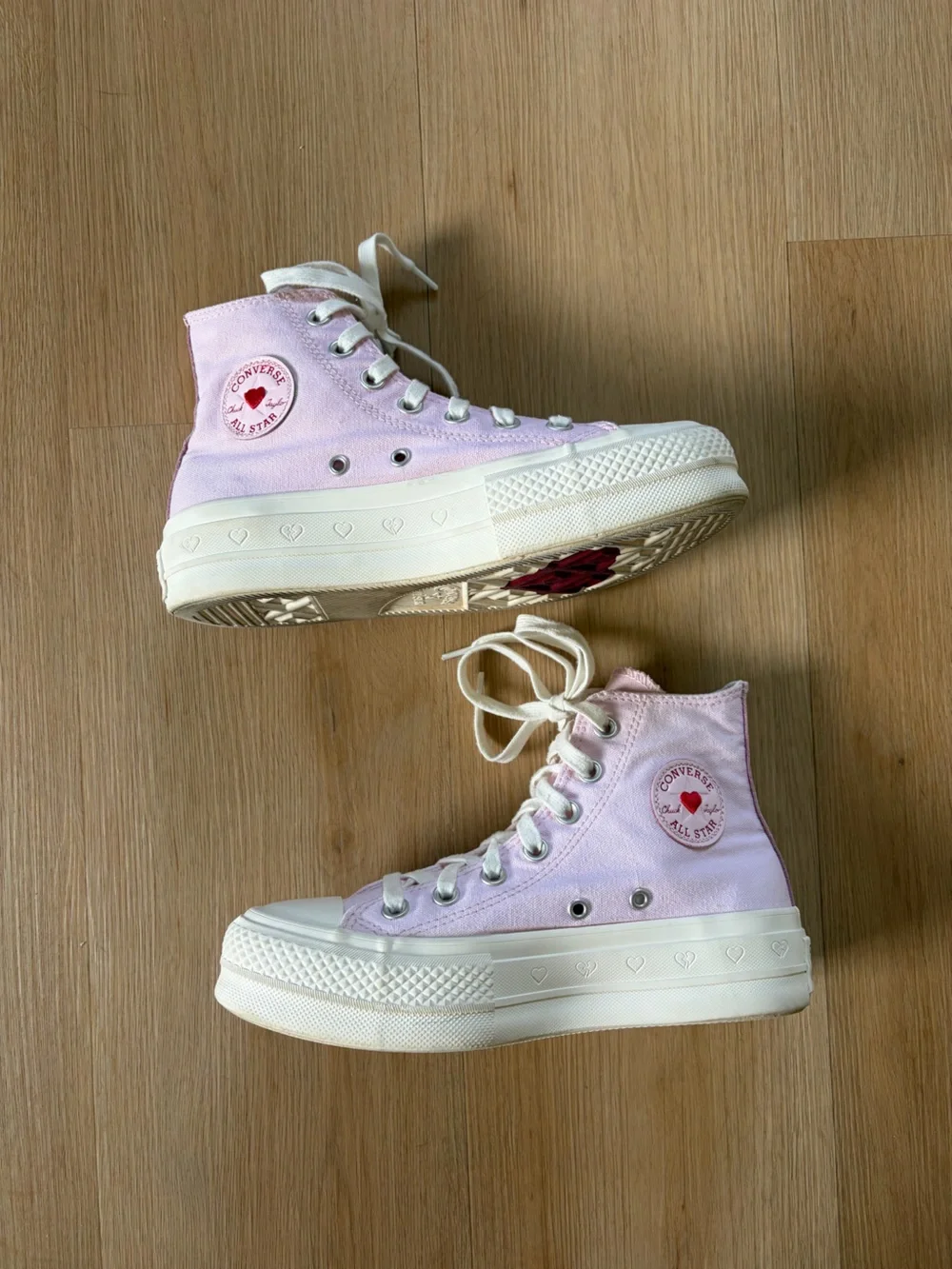 Converse Pink High-Top Canvas Sneakers